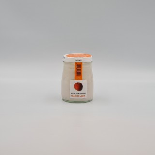 Yaourt à l'ancienne pêche de vigne