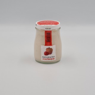 Yaourt à l'ancienne framboise litchi
